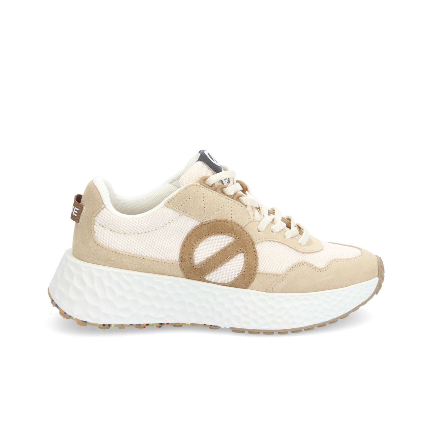 CARTER JOGGER W - SUEDE/KNIT/SUED - BEIGE/OFF WHITE